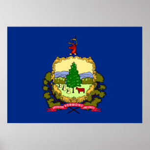 Póster Bandera del Estado de Vermont
