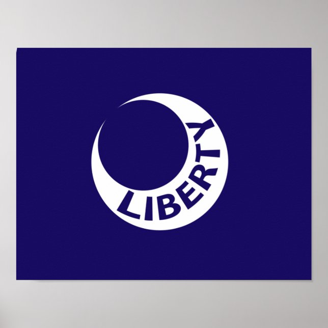 Póster Bandera del Fuerte Moultrie, Carolina del Sur (Frente)