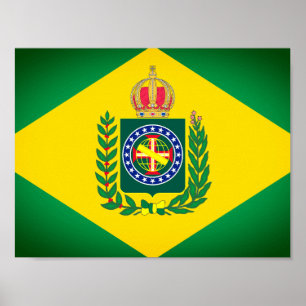 Póster Bandera del Imperio de Brasil
