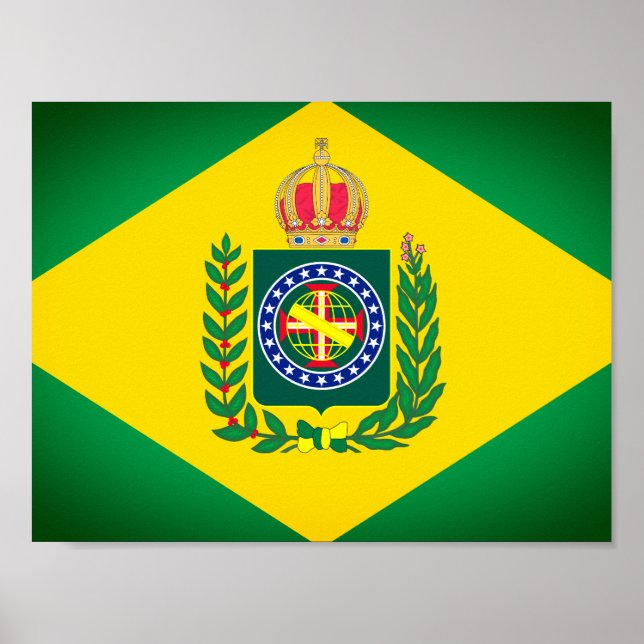 Póster Bandera del Imperio de Brasil (Frente)