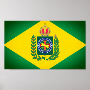 Póster Bandera del Imperio de Brasil