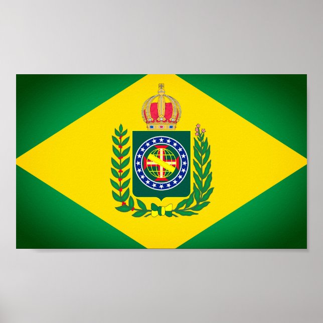Póster Bandera del Imperio de Brasil (Frente)