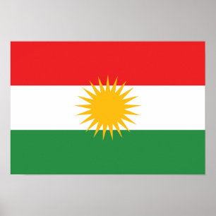 Póster Bandera del Kurdistan
