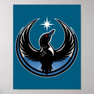 Póster bandera del nuevo estado rebelde de Minnesota