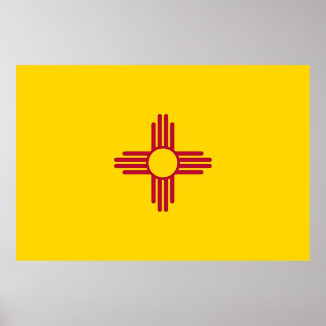 Póster Bandera del Nuevo México (Frente)