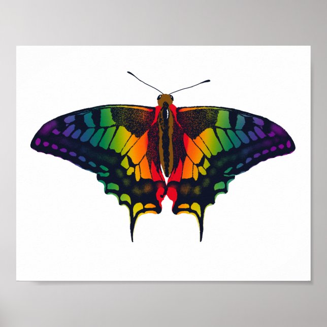 Póster Bandera del Orgullo Arcoiris de Filadelfia (Frente)