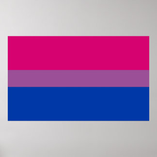 Póster Bandera del Orgullo Bisexual