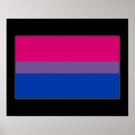 Póster Bandera del Orgullo Bisexual