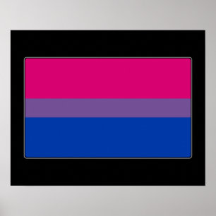 Póster Bandera del Orgullo Bisexual