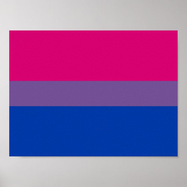 Póster Bandera del Orgullo Bisexual (Frente)