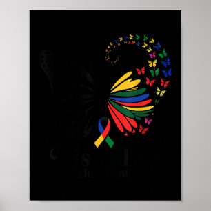 Póster Bandera del Orgullo de Discapacidad del Mes del Or
