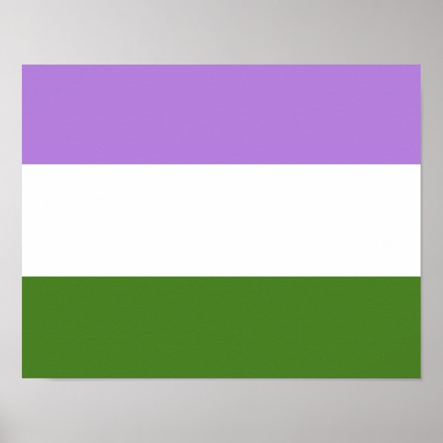 Póster Bandera del Orgullo de Género (Frente)