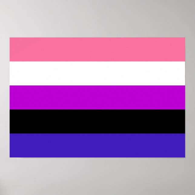 Póster Bandera del Orgullo de Género (Frente)