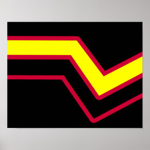 Póster Bandera del Orgullo de Goma / Látex