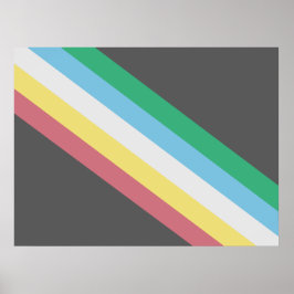 Póster Bandera del Orgullo de la Discapacidad