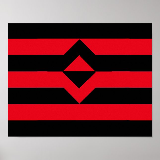 Póster Bandera del Orgullo del Puño (Frente)