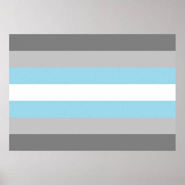 Póster Bandera del Orgullo Demiboy (Frente)