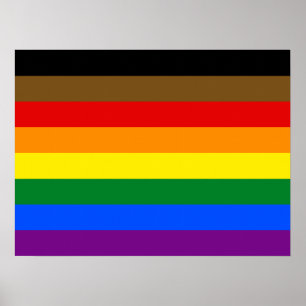 Póster Bandera del Orgullo Filadelfia LGBTQ