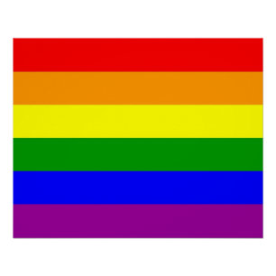 Póster Bandera del orgullo gay