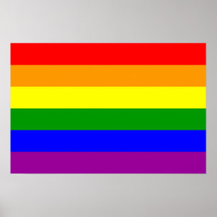 Póster Bandera del Orgullo Gay / Bandera Arcoiris