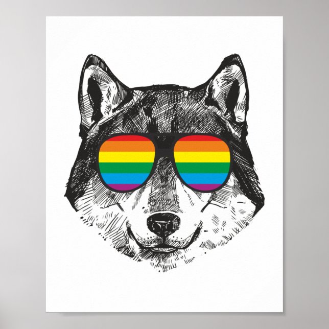 Póster Bandera del Orgullo Gay del Orgullo Gay (Frente)
