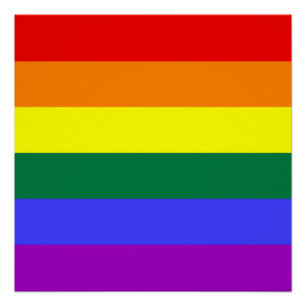 Póster Bandera del Orgullo Iris