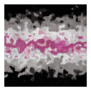 Póster Bandera del Orgullo Librafemenino Abstracto Marmor