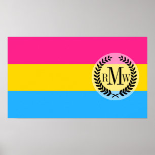 Póster Bandera del Orgullo Pansexual