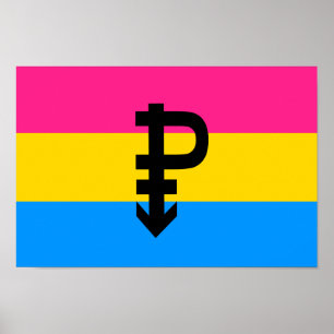Póster Bandera del Orgullo Pansexual