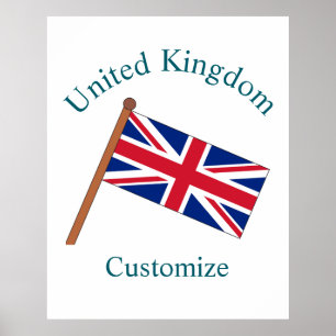 Póster Bandera del país Reino Unido Thunder_Cove