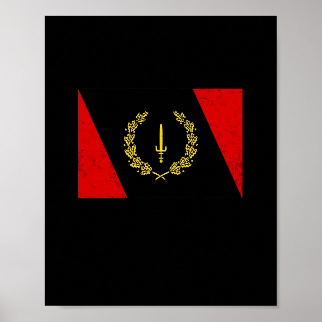 Póster Bandera del Patrimonio Norteamericano Negro 1967 A (Frente)