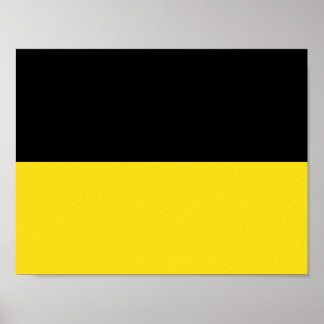 Póster Bandera del Poster de Baden-Württemberg