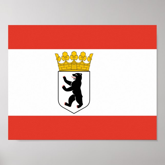 Póster Bandera del Poster de Berlín (Frente)