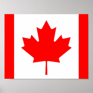 Póster Bandera del poster de Canadá