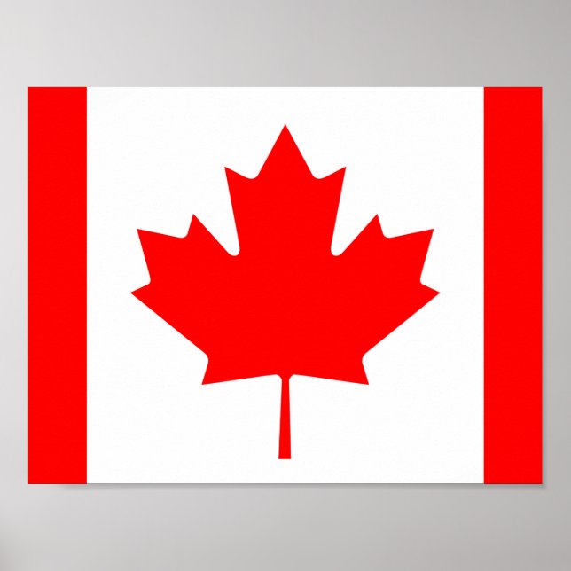 Póster Bandera del Poster de Canadá (Frente)