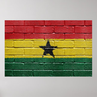 Póster Bandera del Poster de Ghana