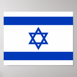 Póster Bandera del Poster de Israel