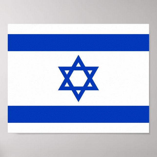 Póster Bandera del Poster de Israel (Frente)