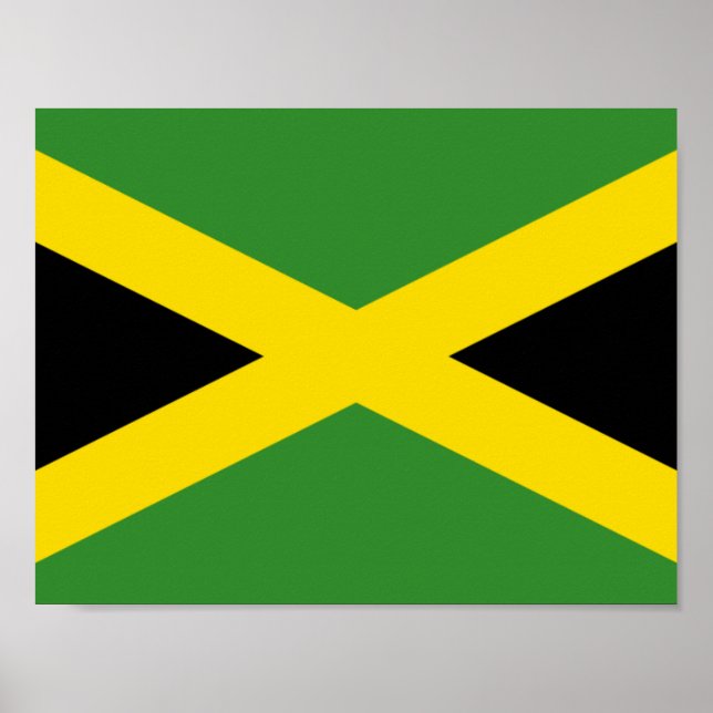 Póster Bandera del Poster de Jamaica (Frente)