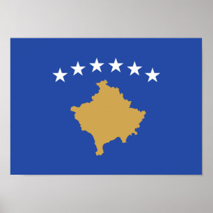 Póster Bandera del Poster de Kosovo
