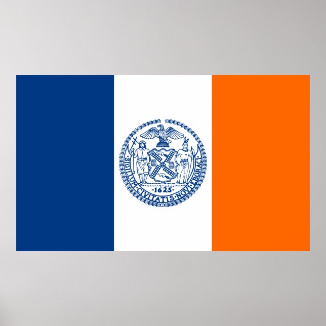 Póster Bandera del Poster de la ciudad de Nueva York (Frente)