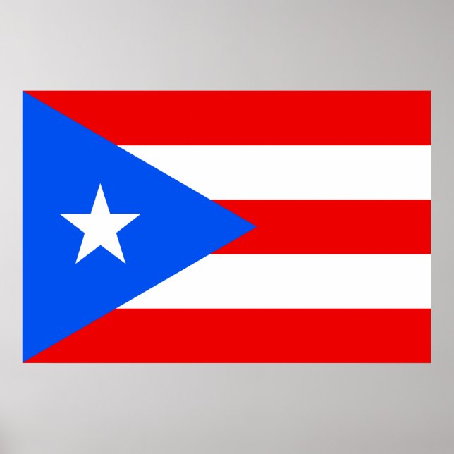 Póster Bandera del Poster de Puerto Rico (Frente)