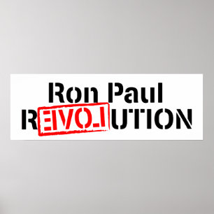 Póster Bandera del poster de Ron Paul