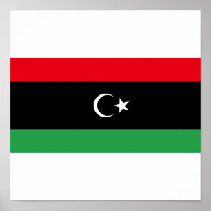 Póster Bandera del Reino de Libia (1951-1969)