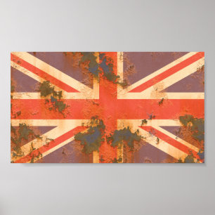 Póster Bandera del Reino Unido de Gran Bretaña e Irlanda 