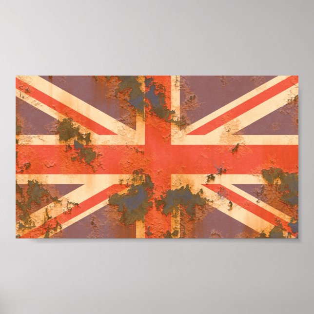 Póster Bandera del Reino Unido de Gran Bretaña e Irlanda  (Frente)