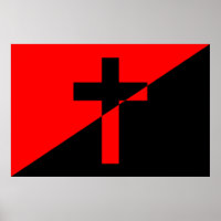 Bandera del socialismo cristiano y el anarquismo (