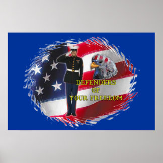 Póster Bandera del soldado