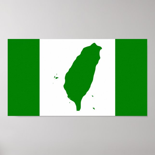 Póster Bandera del Taiwán independiente - 臺 灣 獨 立 動 - 台 s (Frente)