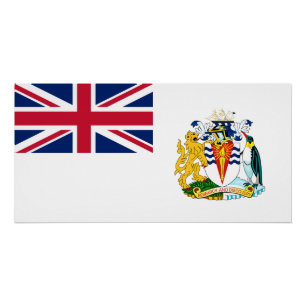 Póster Bandera del Territorio Antártico Británico